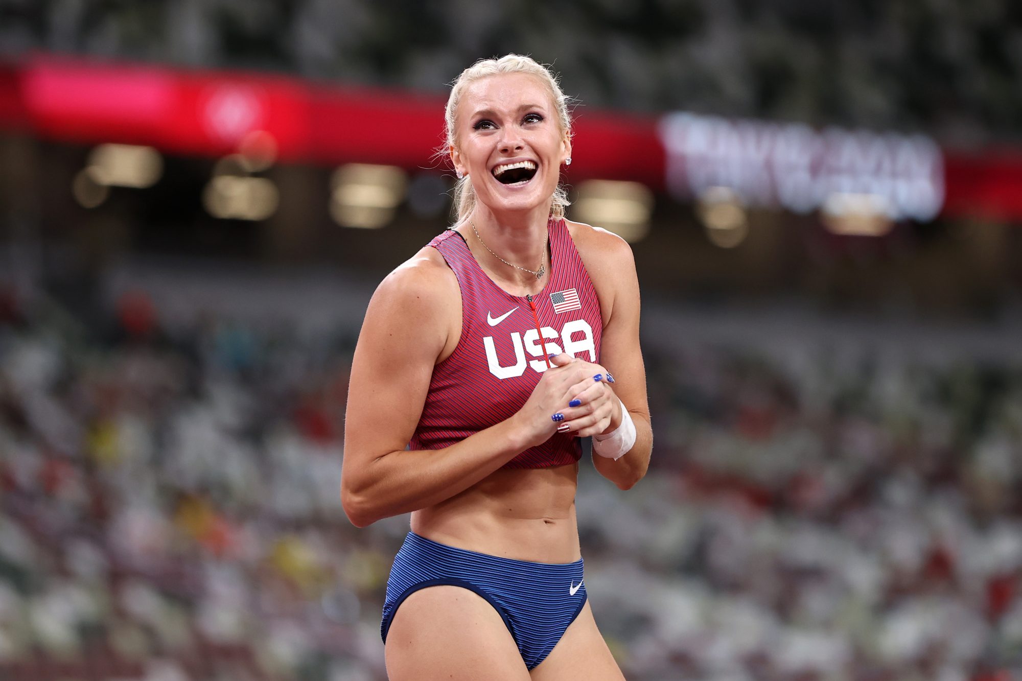 Một số hình ảnh của Katie Nageotte tại Olympic