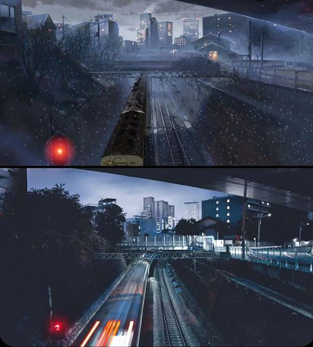 Những cảnh buồn của Tokyo được tái diễn trong phim 5 cm/s